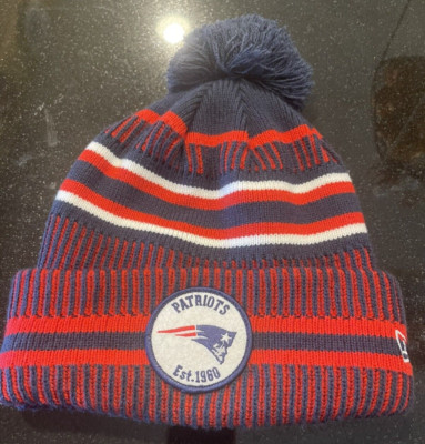 New Era 100 Years NEW ENGLAND PATRIOTS Football Red/White/Blue NFL Hat NWOT
