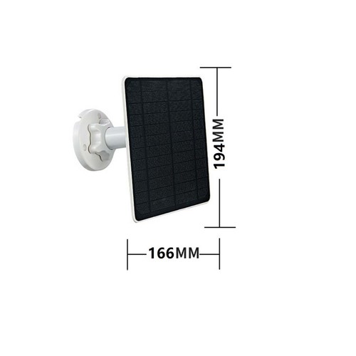 Solar Panel for Outdoor Camera Security Cam Micro USB Battery Charger 5W Output - Picture 5 of 19