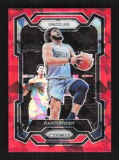 David Roddy 2023-24 Panini Prizm Prizms Red Ice Memphis Grizzlies #267