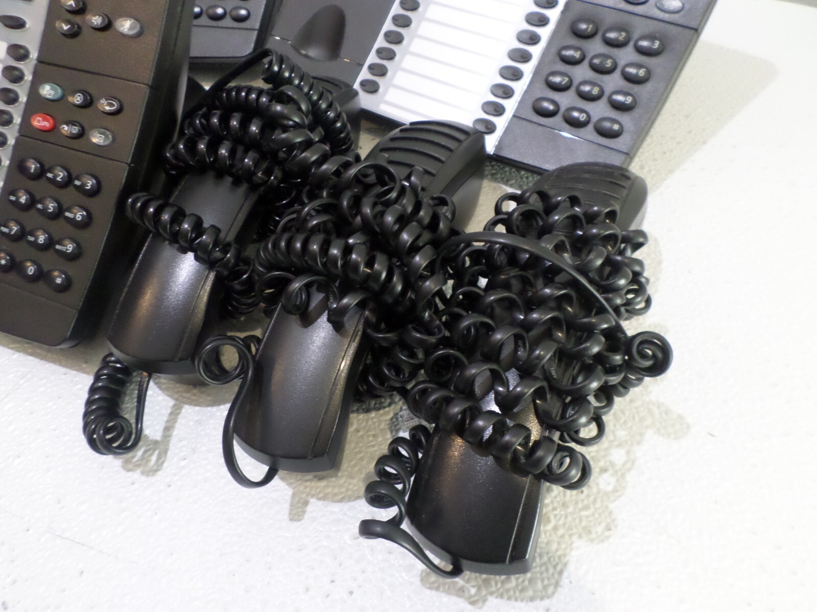 Lot of 3 Mitel 5324 IP VoIP Business Office Phones w/ Handsets and