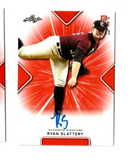 2021 RYAN SLATTERY LEAF PERFECT GAME AUTO ORANGE PARALLEL ROOKIE #14/30 NEW