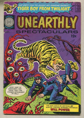 Unearthly Spectaculars: Tiger Boy From Twilight #1 VG/FN    Harvey Comics CBX1D