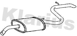 Exhaust Tail Pipe With Back Box for Hyundai i30 1.4 Nov 2009 to Nov 2012 KLARIUS - Picture 1 of 8