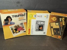 Vintage Kodak Camera In Box Lot Of 3 Easyshare C340, 3100 Disc, Trimprint 920