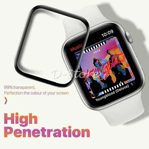 For Apple Watch 7 6 5 4 3 SE 45/41/44/40/42/38mm Tempered Glass Screen Protector - Picture 4 of 11