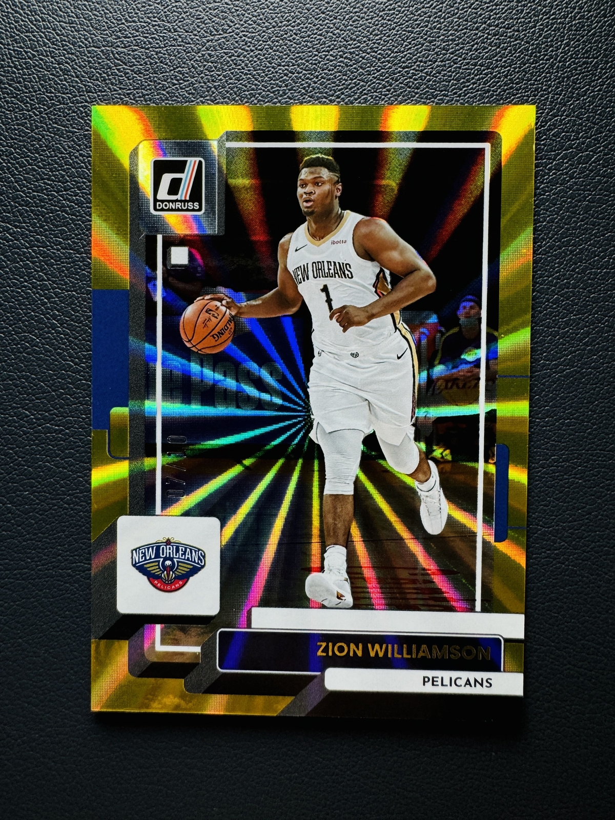 2022-23 Panini Donruss Zion Williamson #164 GOLD Laser 07/10