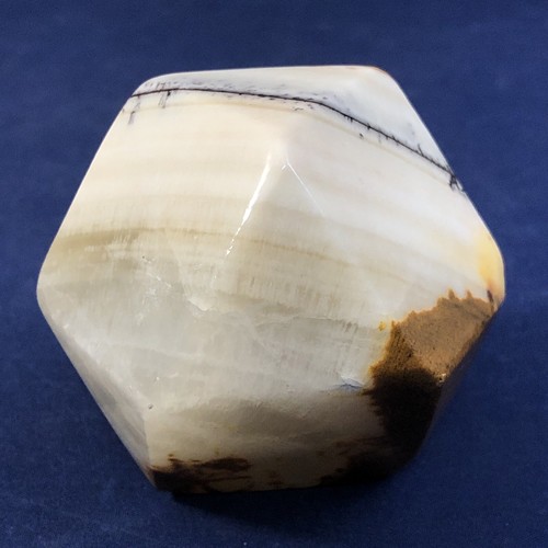 Tetradecagon Carved Stone 14 Sided Object Paper Weight Sandy Quartz 2 in. Object - Picture 9 of 19