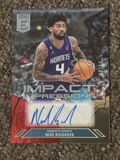 2023-24 DONRUSS ELITE NICK RICHARDS IMPACT IMPRESSIONS GOLD /10 AUTO 