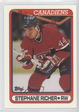 1990-91 Topps Tiffany Stephane Richer #186 0j0