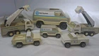 Tonka Vintage Bell System Lot Of 7 (2 Pickups, 3 Vans & 2 Bucket Trucks)