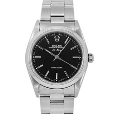 Rolex Air-King 34mm 1994 Black Dial Stainless Steel Watch