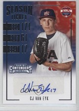 2016 Panini Elite Extra Edition CJ Van Eyk #18U-CVE Auto 1v3