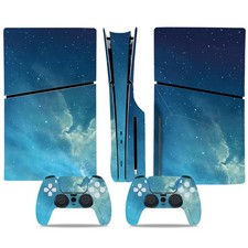 Skin Sticker for PS5 Slim Disc Edition, Protective Cover Wrap Vinyl Decal for...