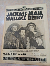 1942  MGM-  JACKASS MAIL W/ WALLACE BEERY & MARJORIE MAIN.- WESTERN PRESSBOOK