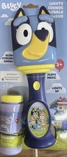 Little Kids BLUEY Light and Sound Musical Bubble Wand, Includes Bubble Solution