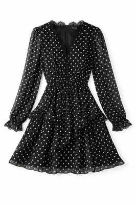 black mini satin slip dress Courtney Zipped Up Satin Slip Mini Dress - Black