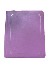 CREATIVE MEMORIES 8x10 Scrapbook Album w/Gold Trim, MULBERRY 15 Pages NEW