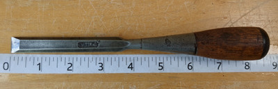 1/2'' Vintage Stanley Everlasting BEVEL EDGE Chisel Pat. 1493176