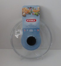 Pyrex 26cm Glass Lid For Saucepans/Frying pans/Casseroles New (chipped)