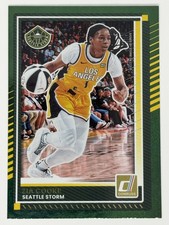 Zia Cooke Green Shimmer Seattle Storm 2025 Donruss WNBA # 69