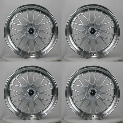 4PCS 19 x 8.5 BMW Style Wheels 5x120 ET:35 CB:73  Alloy Wheel Silver Machine Lip