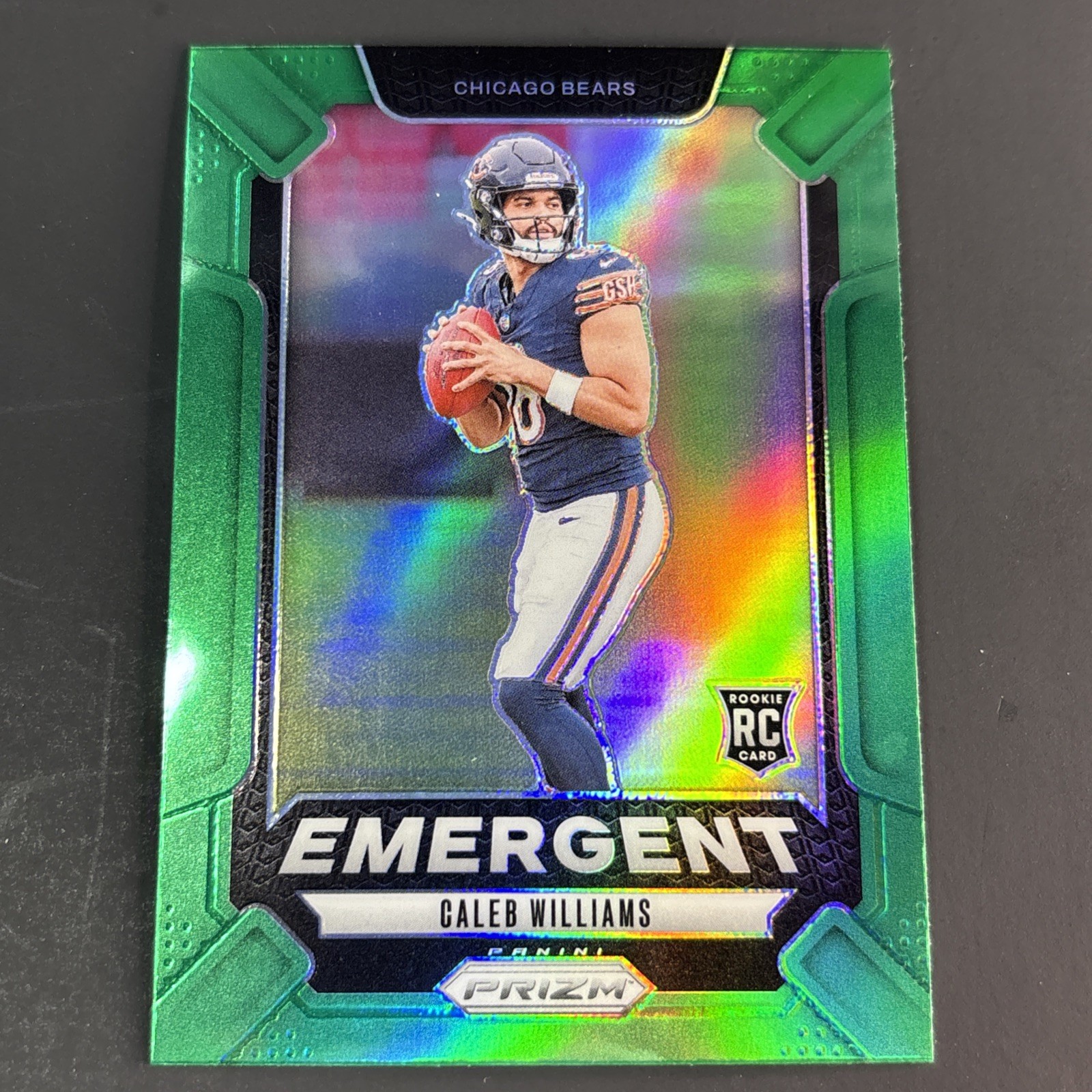 2024 Panini Prizm - Emergent Caleb Williams #1 Green Ice Prizm (RC)