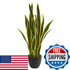 Nearly Natural 26in. Sansevieria Artificial Silk Plant, Green