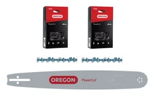 18" Bar & 2x Chains for Husqvarna 262XP 357XP 359 360 180RNDK095 / 72EXL068G(2)