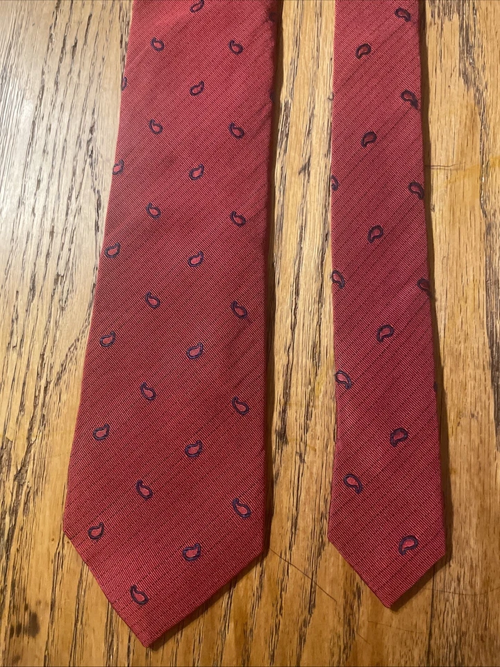 Corbata de cachemira semi ajustada de seda Altea usada en excelente estado para hombre hecha en Italia Foto 4 de 4