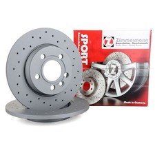 Zimmermann SPORT Bremsscheiben Satz für VW Transporter T4 PR-2E2 15 Zoll hinten