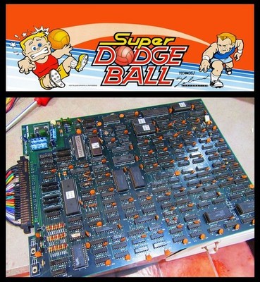 TECMO, Super Dodge Ball, (1987), Original Arcade, PCB Board Set   Fully Working