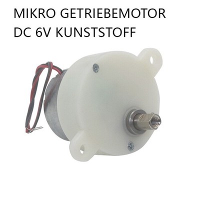 Mikro Getriebemotor Kunststoff Getriebe Motor JS-30 Heimwerker 5RPM 100RPM DC 6V