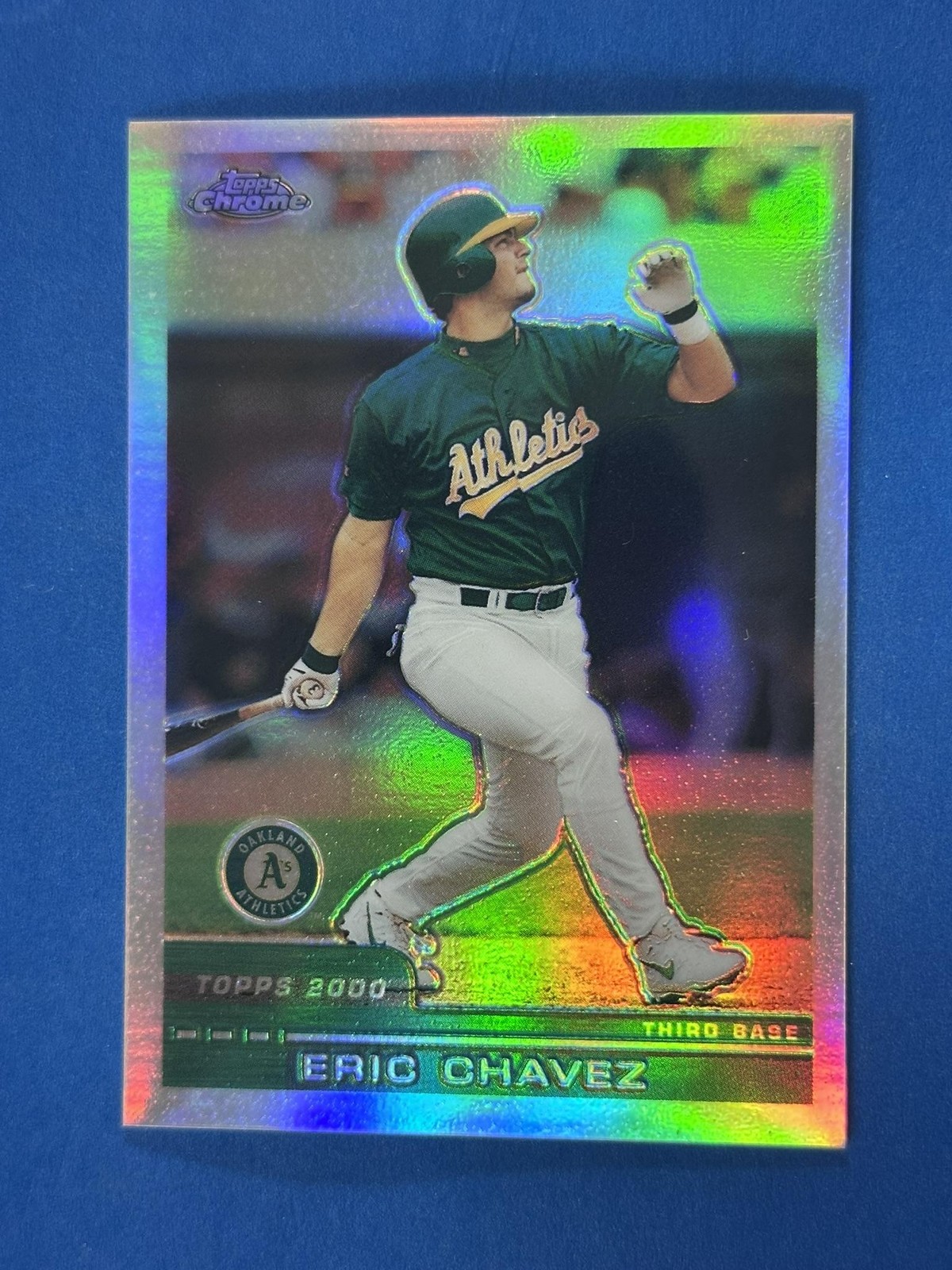 2000 Topps Chrome Refractors #299 Eric Chavez Oakland Athletics