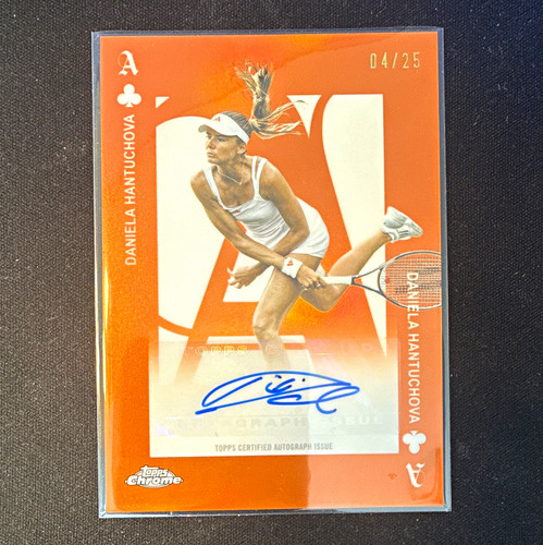 Daniela Hantuchova [Orange Refractor] #AA-DH 2025 Topps Chrome Aces Autograph card