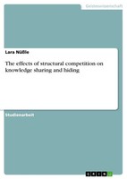 Lara NüßLe | The Effects Of Structural Competition On Knowledge Sharing And...