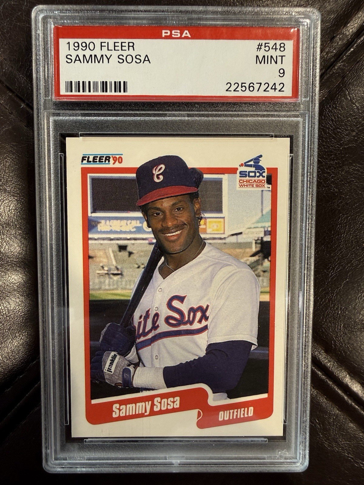 Lot of (7) 1990 Sammy Sosa PSA RC White Sox Cubs view 10