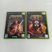 Star Wars Knights of the Old Republic 1 & 2 Sith Lords Xbox Bundle x2