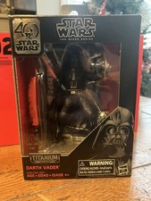 Star Wars Black Series Titanium Series Darth Vader Figure 40th Anniversary