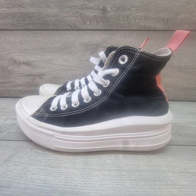 Converse Chuck Taylor All Star MOVE Plateau High Top Sneaker schwarz pink UK 5
