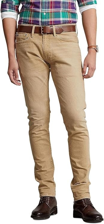 115Polo Ralph Lauren Mens Sullivan Slim Stretch Jeans Khaki 38x32 15390₽