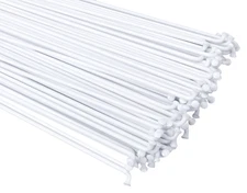 185mm stainless steel bicycle spokes - 14 gauge (2.0mm) 75 ct WHITE