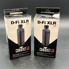 Chauvet DJ D-Fi XLR TX Battery Powered Wireless D-Fi Transmitter Lot of 2 NIB