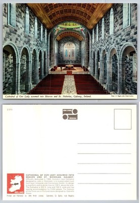 Galway Cathedral of Our Lady & St. Nicholas Ireland Postcard John Hinde 1965