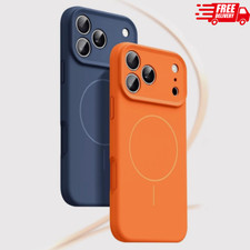 For iPhone 17 Pro Max 16 15 14 Shockproof Liquid Silicone Case Mag Safe Cover