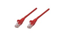 Patch Cord Cat5E UTP 0,5M Czerwony 100 Mied 318198