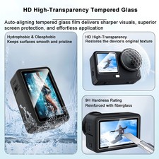 For DJI OSMO Action 6 HD Tempered Glass Screen Protector Easy Installation Kit