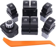 MOTOKU Front and Rear Window Switch Mirror for VW CC 2009-2017,... 