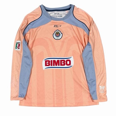 Vintage Reebok Chivas De Guadalajara 2006/07 Goalkeeper Jersey Kids Sz S/M