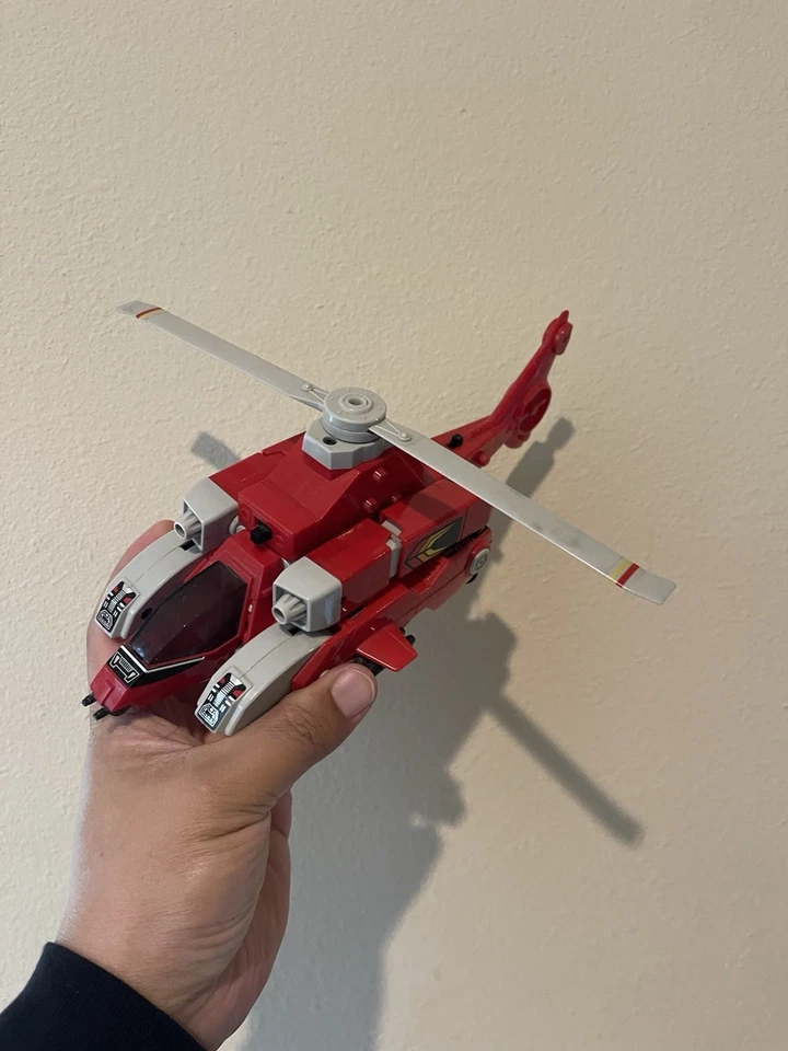 De colección 1985 Gobots Robo Machine Cabrestante Robo Helicóptero Foto 2 de 4