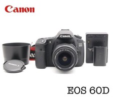 Cámara digital Canon EOS 60D SLR con lente EF-S 18-55 mm probada desde Japón